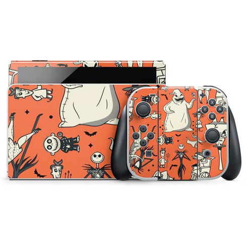 Disney The Nightmare Before Christmas Character Pattern print Nintendo Skins